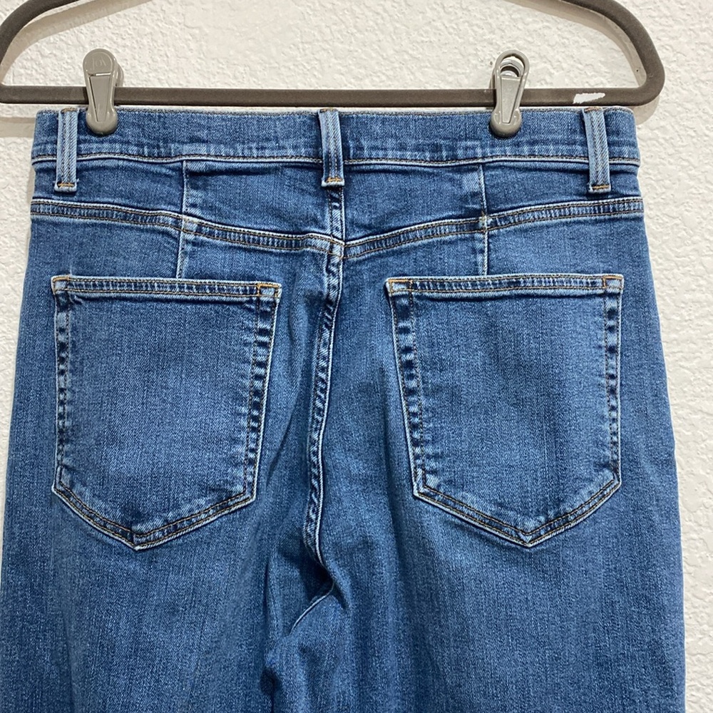 Velvet By Graham & Spencer Harlow High Rise Wide Leg Anchor Wash Denim Jeans 28 - Picture 5 of 10